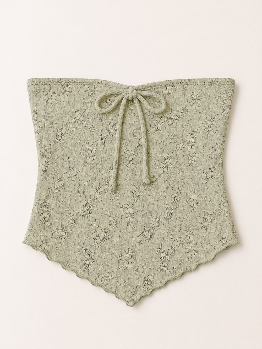 Urban Renewal Reworked Sage Lace Tube Top NWT XS